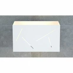 LHG Lights Wandleuchte, weiß, Up & Down Light, 4 Schlitze, modern, inkl. LED 5 W -Wandleuchten Verkaufsladen wandleuchtewei down lightschlitzemoderninklledw 1414133 lhg 141779