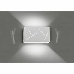 LHG Lights Wandleuchte, weiß, Up & Down Light, 4 Schlitze, modern, inkl. LED 5 W