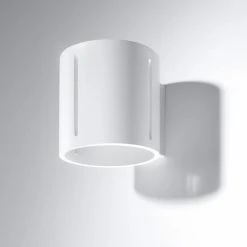 LHG Lights Wandleuchte, Weiß, Up & Down, zylinderförmig, indirektes Licht