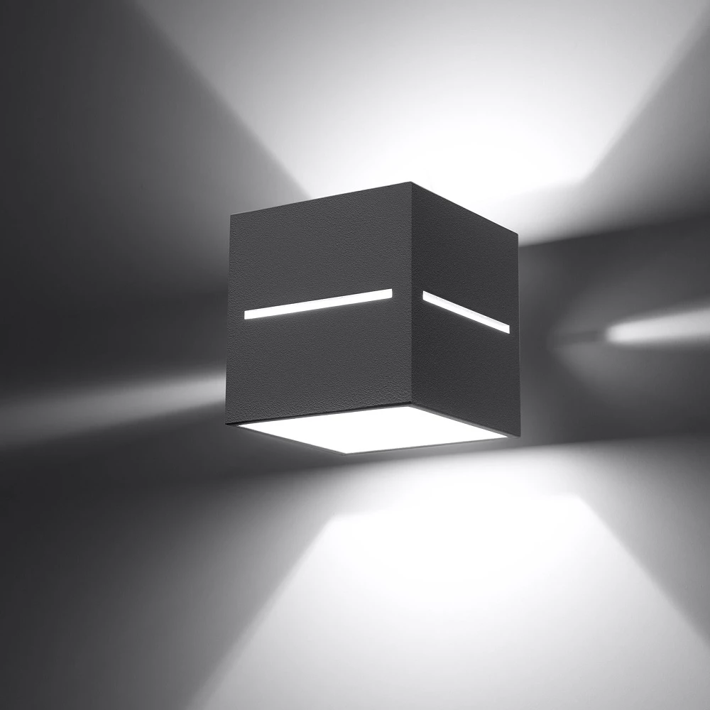 LHG Lights Wandleuchte, Würfelförmig, Up & Down, warmweiße Lichtfarbe, 3 Farben 3 LHG Lights Wandleuchte, Würfelförmig, Up & Down, warmweiße Lichtfarbe, 3 Farben – Bild 3