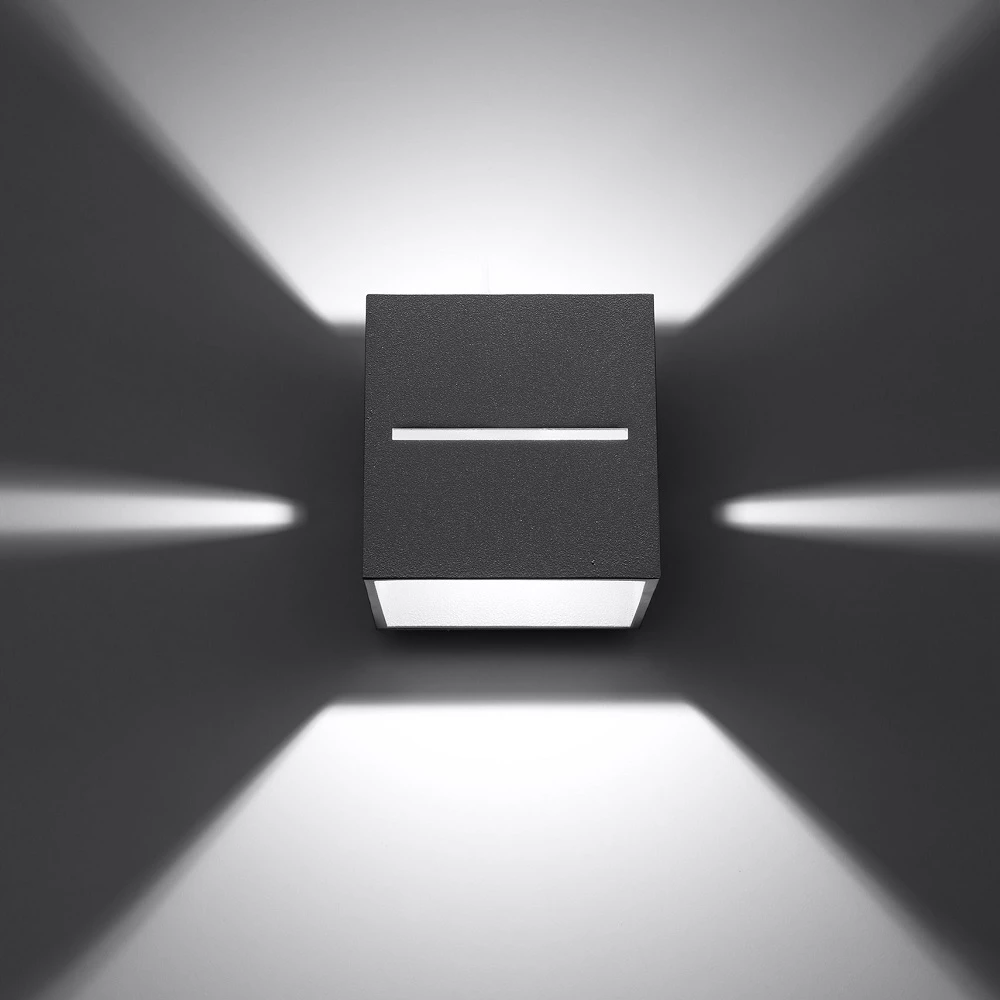 LHG Lights Wandleuchte, Würfelförmig, Up & Down, warmweiße Lichtfarbe, 3 Farben 4 LHG Lights Wandleuchte, Würfelförmig, Up & Down, warmweiße Lichtfarbe, 3 Farben – Bild 4