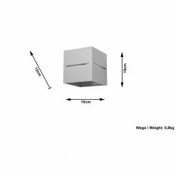 LHG Lights Wandleuchte, Würfelförmig, Up & Down, warmweiße Lichtfarbe, 3 Farben 9 LHG Lights Wandleuchte, Würfelförmig, Up & Down, warmweiße Lichtfarbe, 3 Farben -Wandleuchten Verkaufsladen wandleuchtewrfelfrmig downwarmweilichtfarbegrau 1328333 lhg 132936