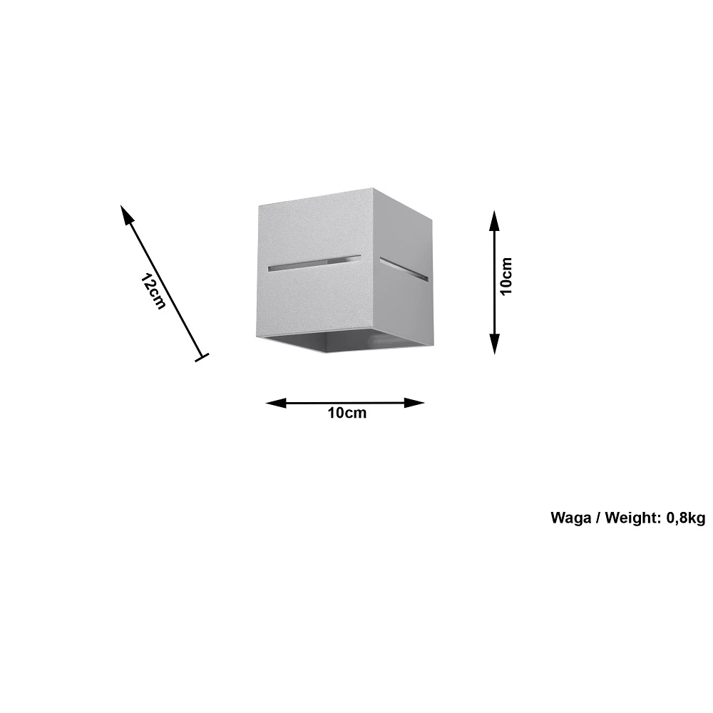 LHG Lights Wandleuchte, Würfelförmig, Up & Down, warmweiße Lichtfarbe, 3 Farben 5 LHG Lights Wandleuchte, Würfelförmig, Up & Down, warmweiße Lichtfarbe, 3 Farben – Bild 5