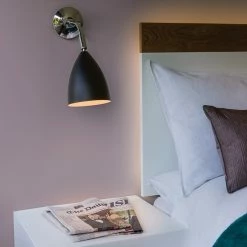 Illumina Astro Lighting Wandleuchte, zum Lesen, Chrom, Direktschalter, LED geeignet, 2 Farben