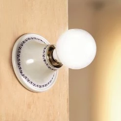 LHG Lights Weiße Keramik Wandleuchte