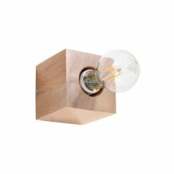 Sollux würfelförmige E27 Wandleuchte aus Holz vintage für Filament Leuchtmittel Wandlampe 10 x 10 cm -Wandleuchten Verkaufsladen wrfelfrmige e27 wandleuchte aus 0676 1 sollux sl0676