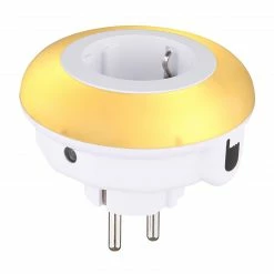 GLOBO würfelförmige LED Wandleuchte Lampe mit Sensor satiniert 3 Lichtfarben 3000K / blau grün direkt plug in Helligkeitssensor Day-OFF Night-ON 9-flammige Wandlampe weiß ø 82 cm