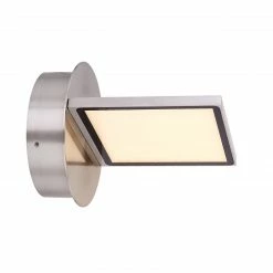 GLOBO würfelförmige LED Wandleuchte matt Scheibe mit Rechteck aufgesetzt Wandlampe weiß ø 115 cm